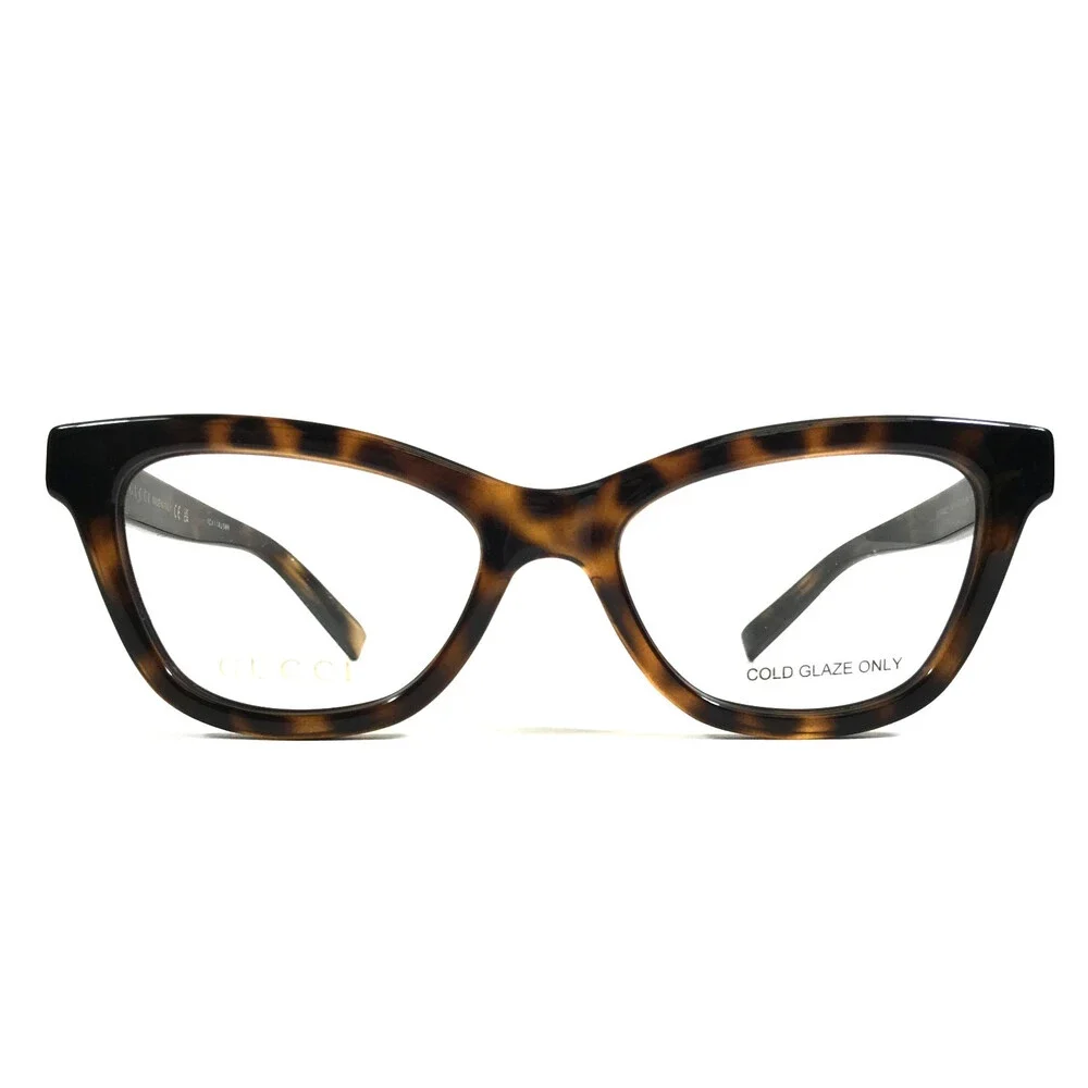 Gucci Eyeglasses Frames GG1983O 002 Tortoise Brown Cat Eye Full Rim 52-17-140 - Picture 1 of 13